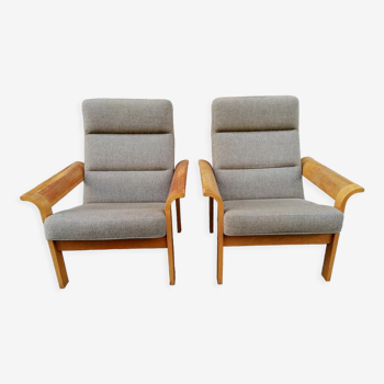 Paire de fauteuils Magnus Olesen, Danemark, 1960