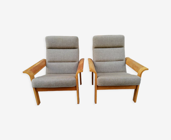 Paire de fauteuils Magnus Olesen, Danemark, 1960