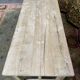 Solid oak farmhouse table with bleached aero erased interscrib