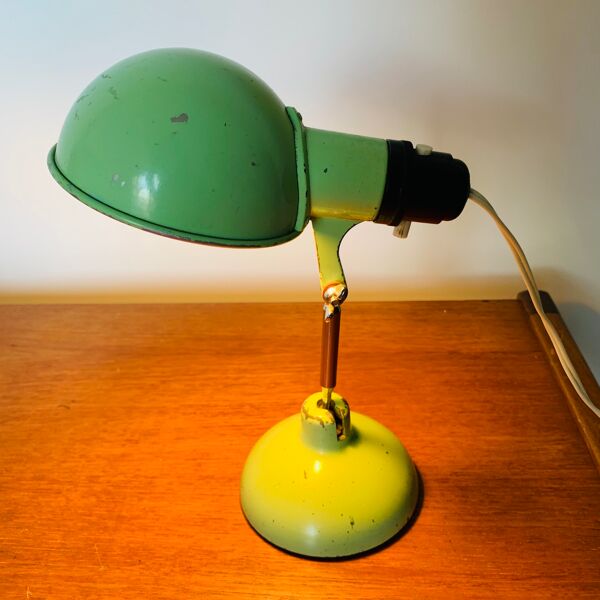 Lampe pliante vintage de voyage Metek 1950