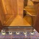Small English Art Deco student wardrobe in walnut from the 1950s.