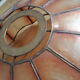 Mother-of-pearl lampshade for suspension