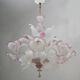 20th Century Modern Venetian Murano Glass Chandelier "Ca'rezzonico", 1960