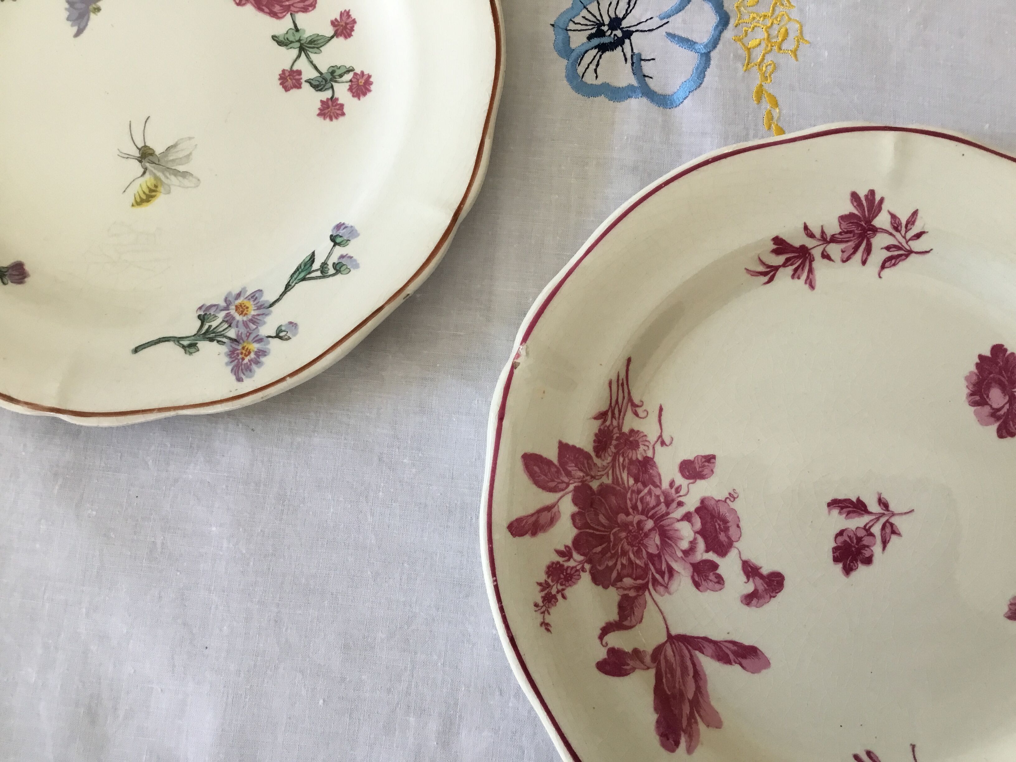 Gien earthenware plates