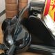 Telephone black bakelite littré