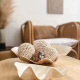 Pearly white shell benign cup