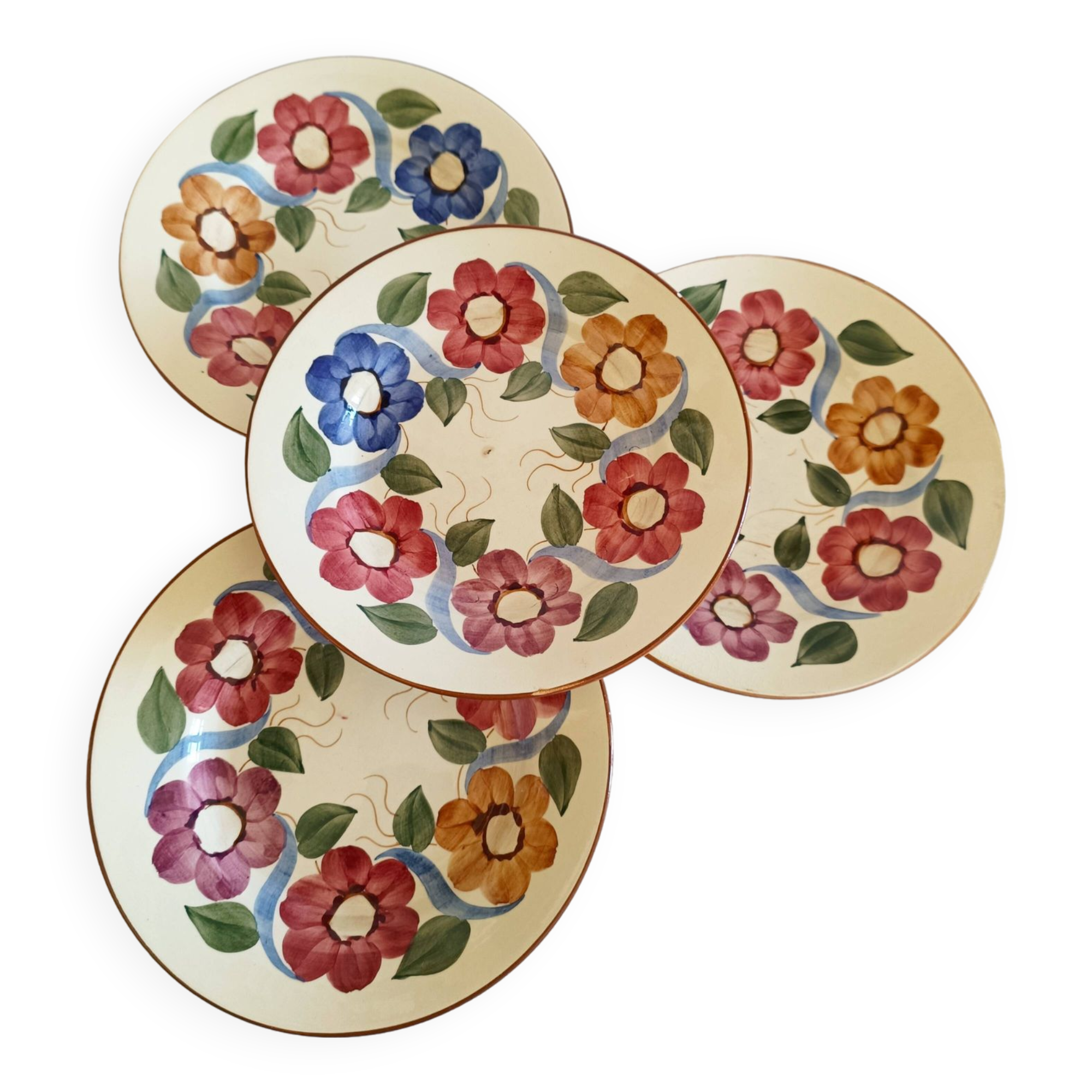 Assiettes à dessert H.B.C.M Vintimille