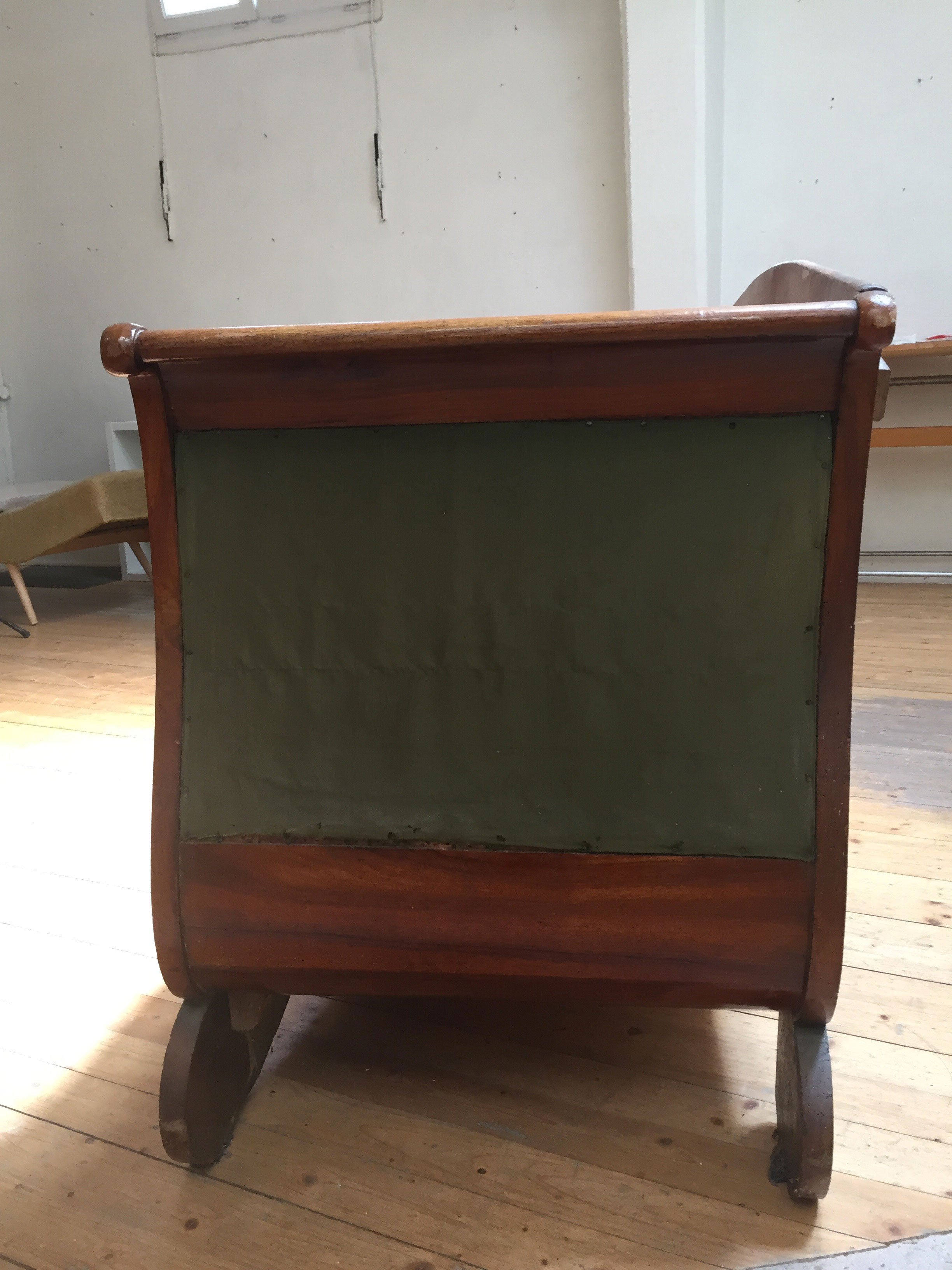 Old wooden sofa
