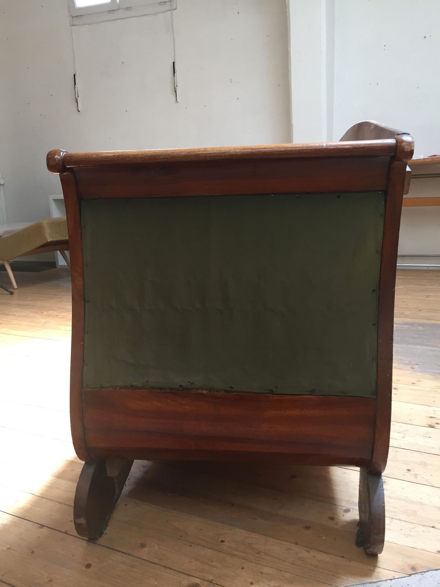 Old wooden sofa