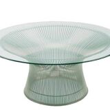 Knoll International Platner Crystal/Polished Nickel Dining Table