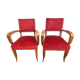 Paire de fauteuils bridge Art Déco