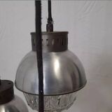 Cascade chandelier - vintage - aluminum and glass