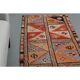 1970s Vintage Turkish Handmade Wool & Cotton Orange Runner Rug 82x340