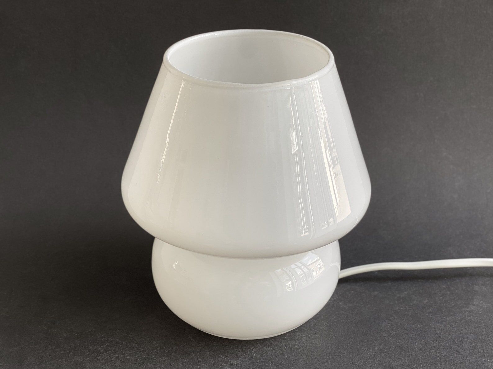 Vintage Murano glass mushroom table Lamp