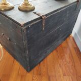 Chest old trunk fir wood