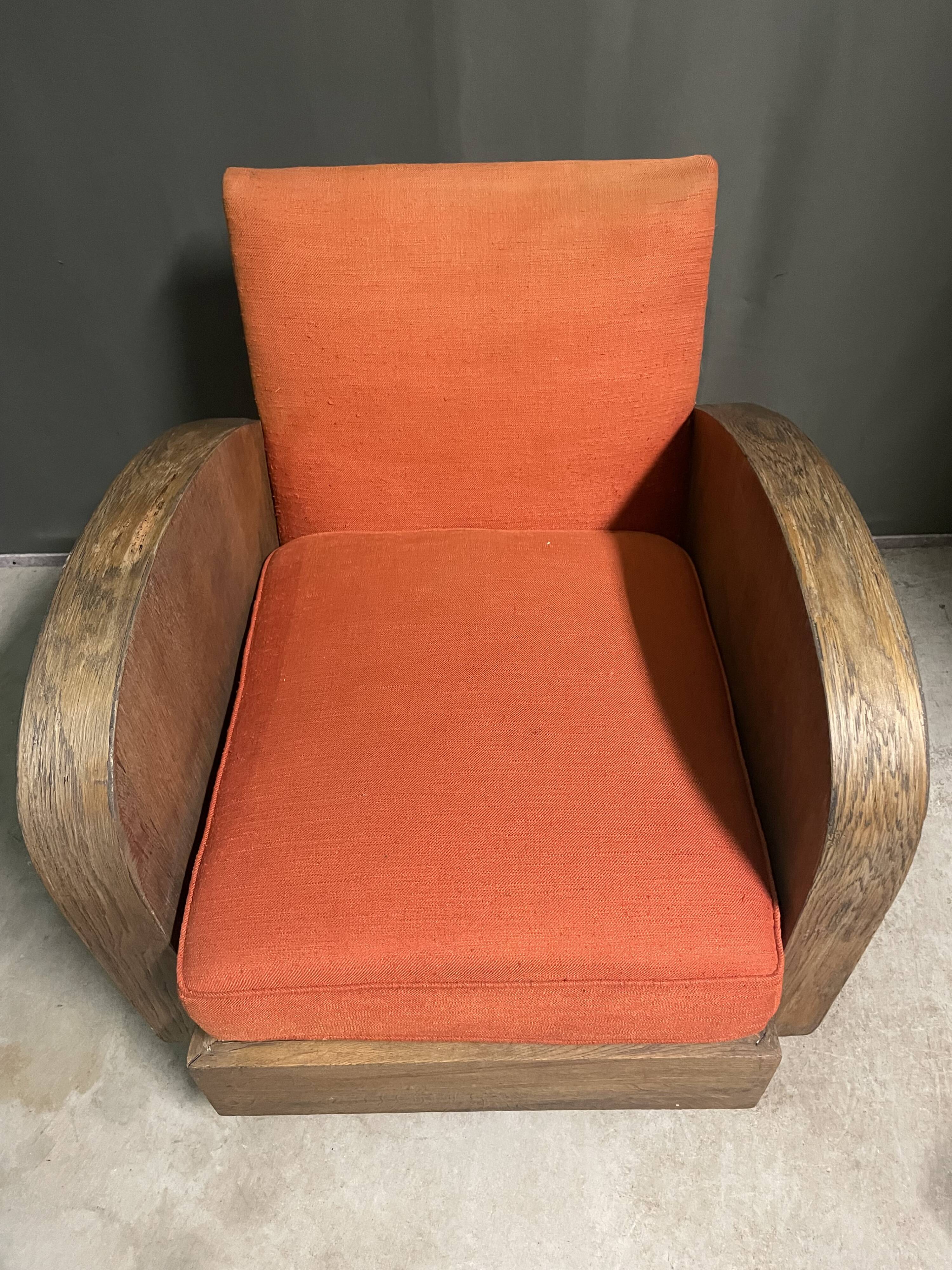 1920's art deco lounge chair
