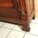 Period empire display bookcase in solid walnut