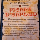 Brutalist coffee table 1960 to 1970 with inclusion of erfoud stone mosaic