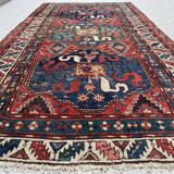 Tapis ancien du Caucase, kazak cloud band, circa 1880