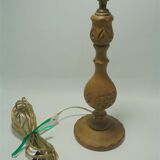 Wooden lamp foot