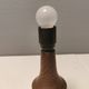 Beautiful sting lamp in twisted wood. Estimated 1970s and Swedish or Danish.