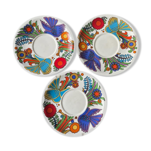 3 assiettes villeroy - boch