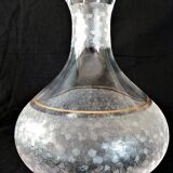 St. Louis crystal decanter, "Mélancolie" model, late nineteenth early twentieth century