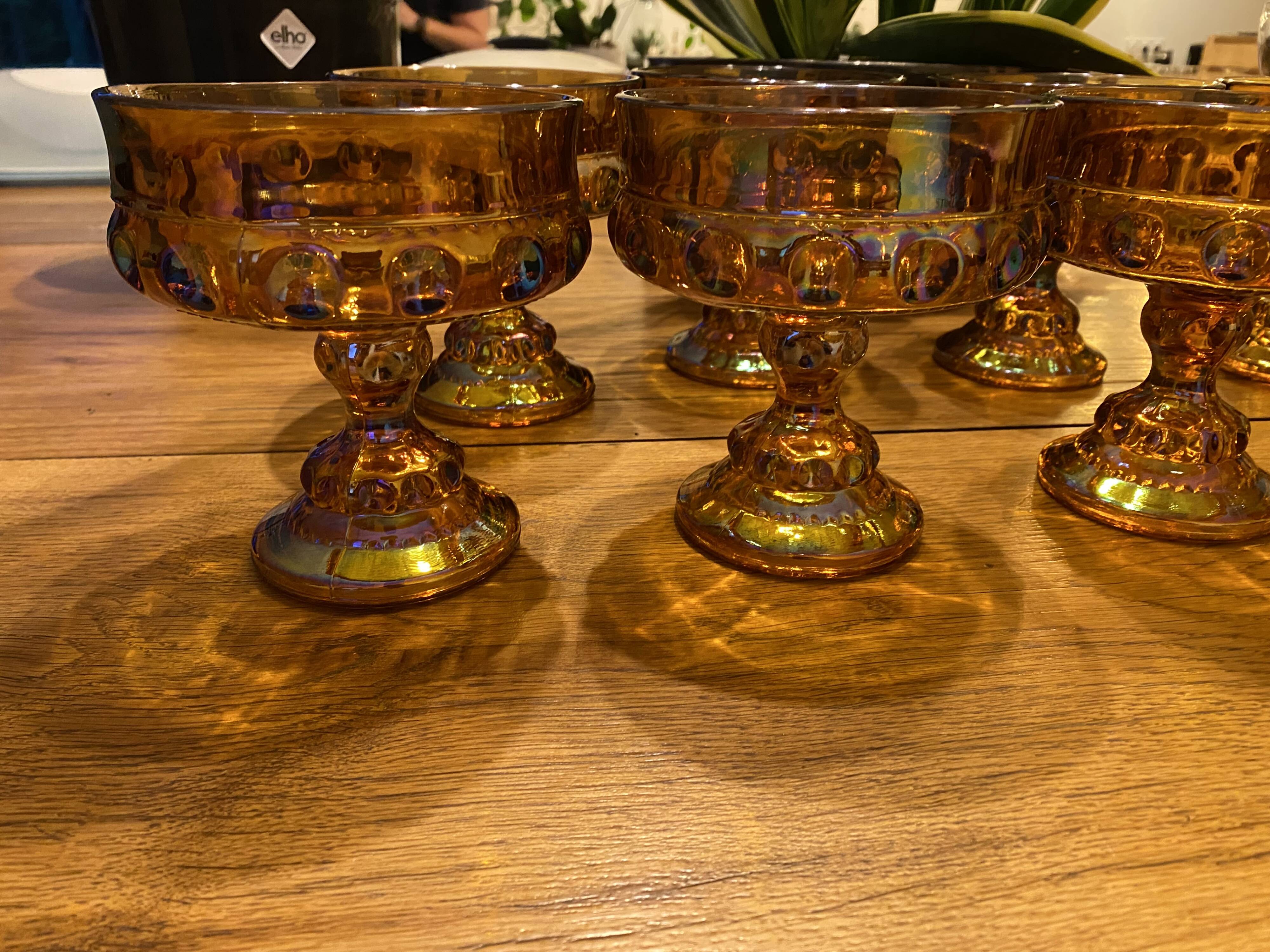 Carnival glass cup