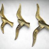 Brass Bird Trio - 70s Wall Decoration