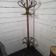 Curved antique wooden parrot