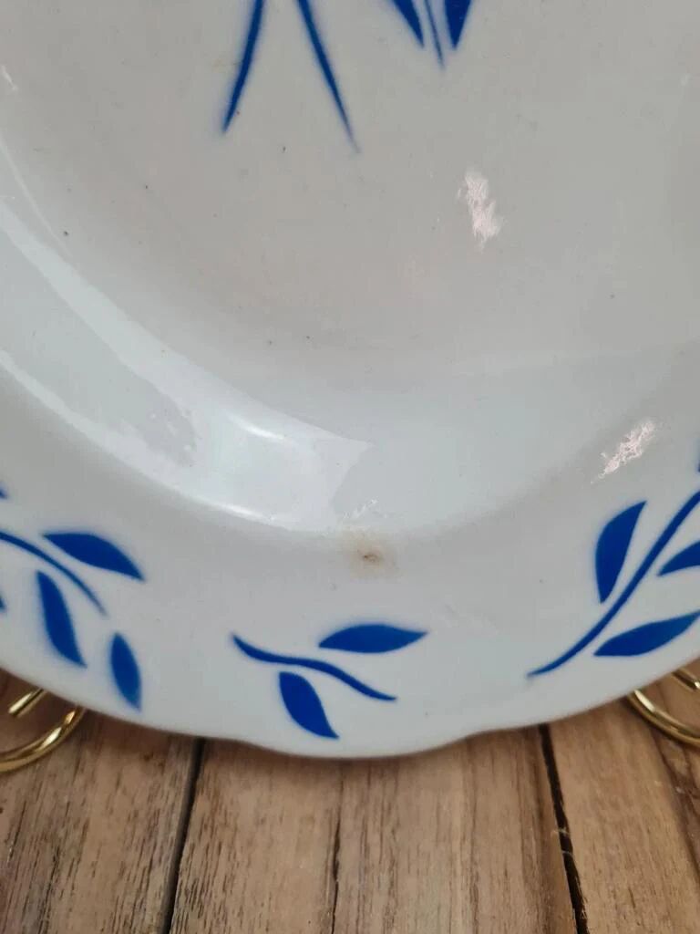 Antique oval plate Sarreguemines model Chambord