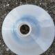 White opaline lampshade from the 1940s