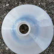 White opaline lampshade from the 1940s