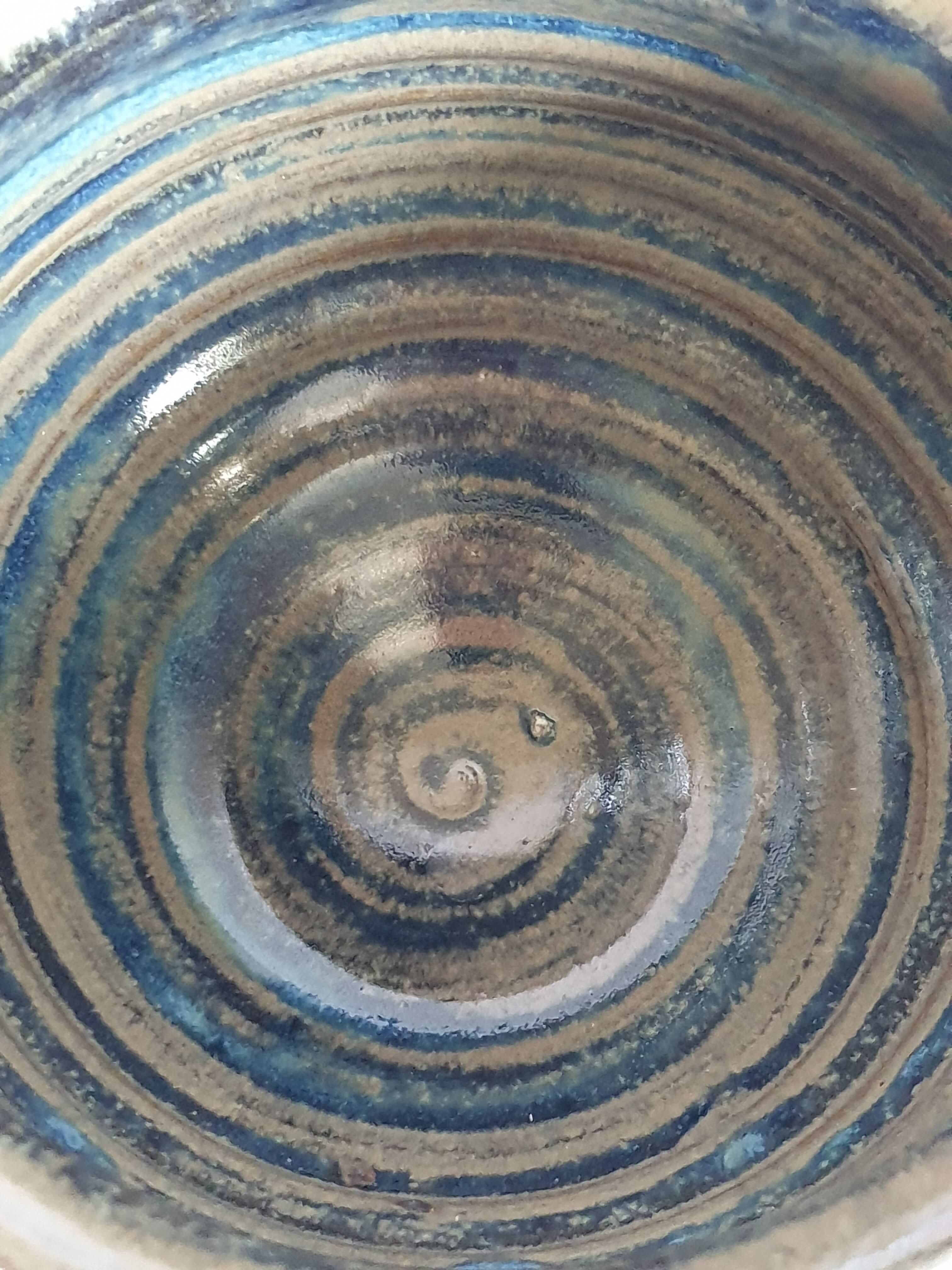 Ceramic cup signed MCB La Borne