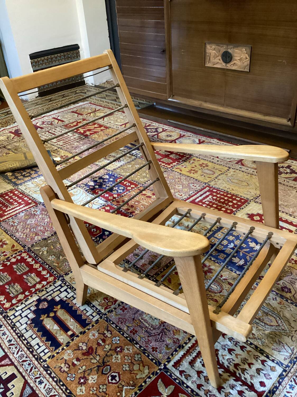 Vintage 70s Rosello deckchair