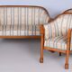 Ensemble de sièges en bouleau Biedermeier restauré, polonais ravivé, Vienne, Autriche, années 1830
