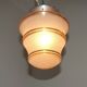 Ceiling light / Art Deco lamp in pink and gold with a glass shade - Silver Fitter