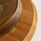 Mid-century modern turntable in solid teak