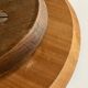 Mid-century modern turntable in solid teak