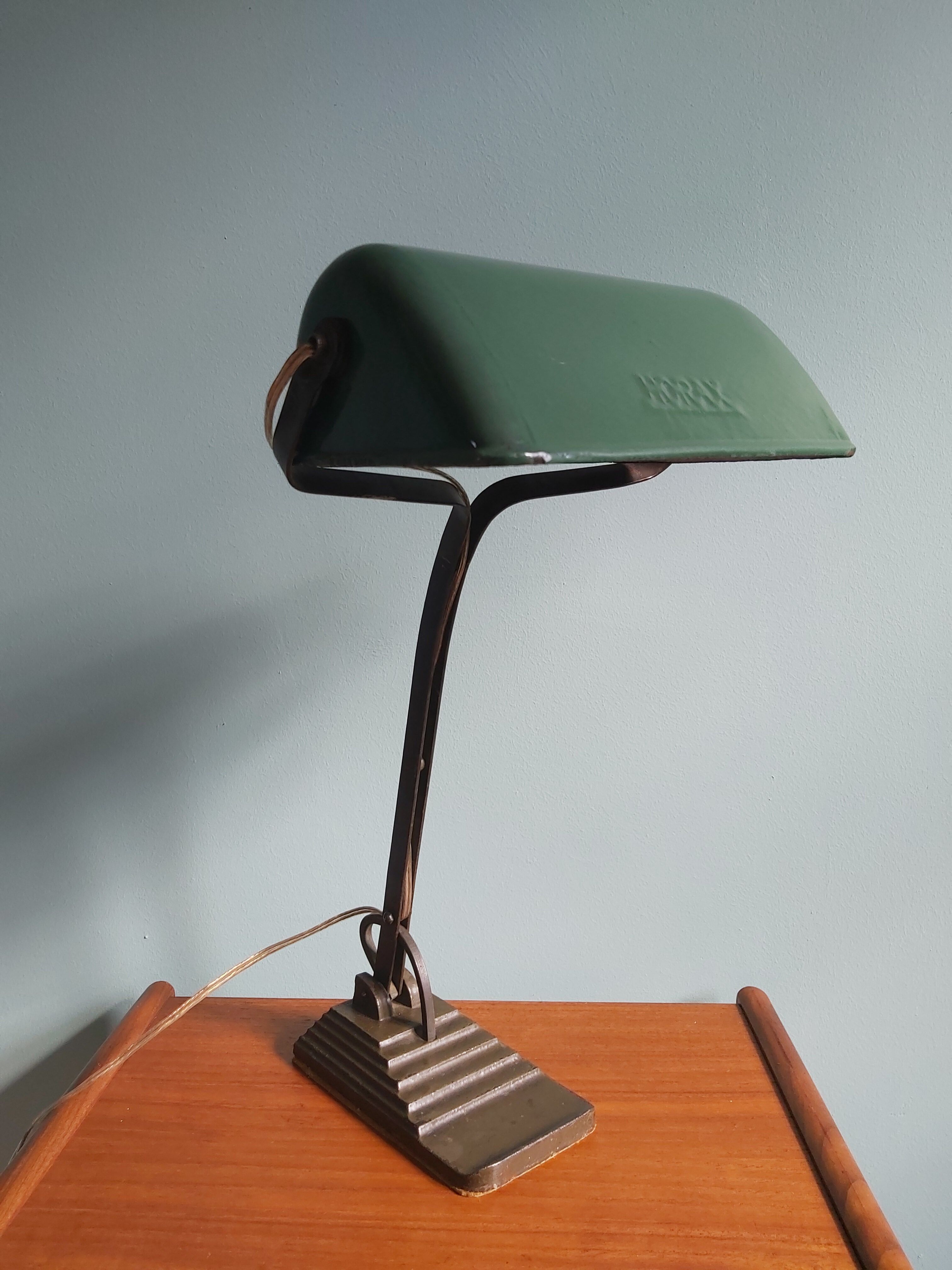 Horax desk lamp, Bauhaus design, 30s