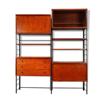 Scandinavian wooden bookcase from the 1960s