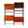 Scandinavian wooden bookcase from the 1960s