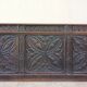Large Gothic desk in solid oak from the 19th century.