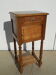 Solid walnut bedside table in Louis XVI style