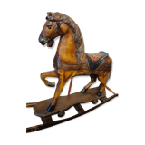 Wooden rocking horse