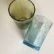 Pair bubble Biot glass shots