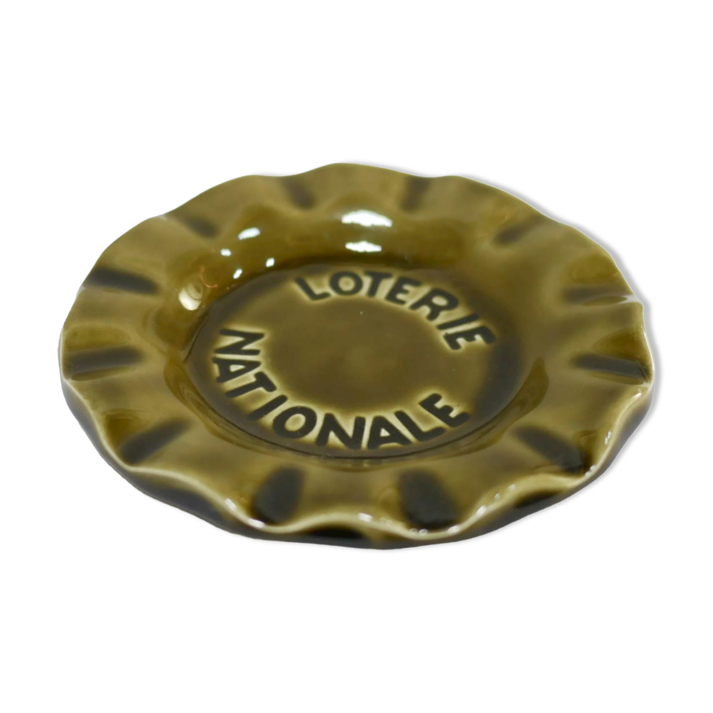 Vintage ceramic ashtray by the Saint Clément manufacture