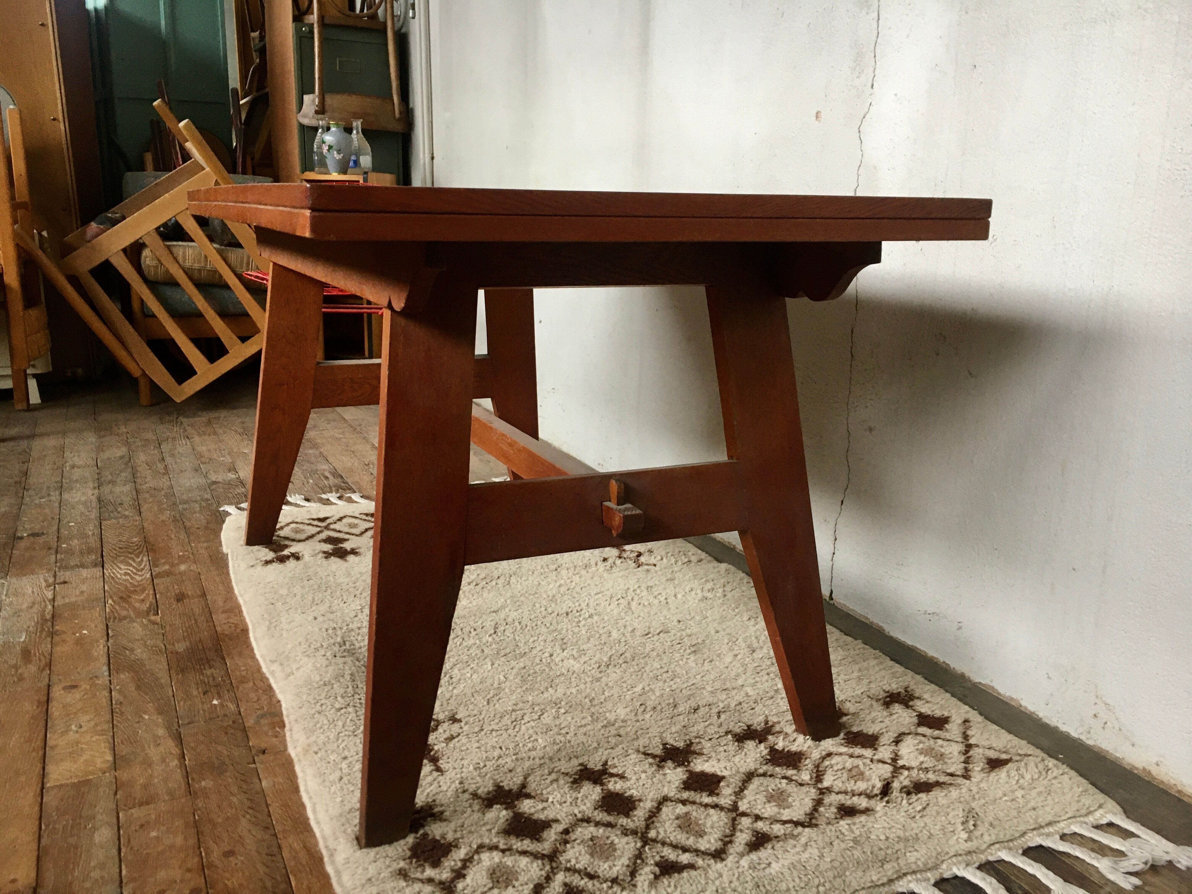 Table de repas à manger vintage de René Gabriel vers 1950