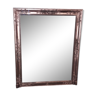 Miroir doré d'époque de restauration