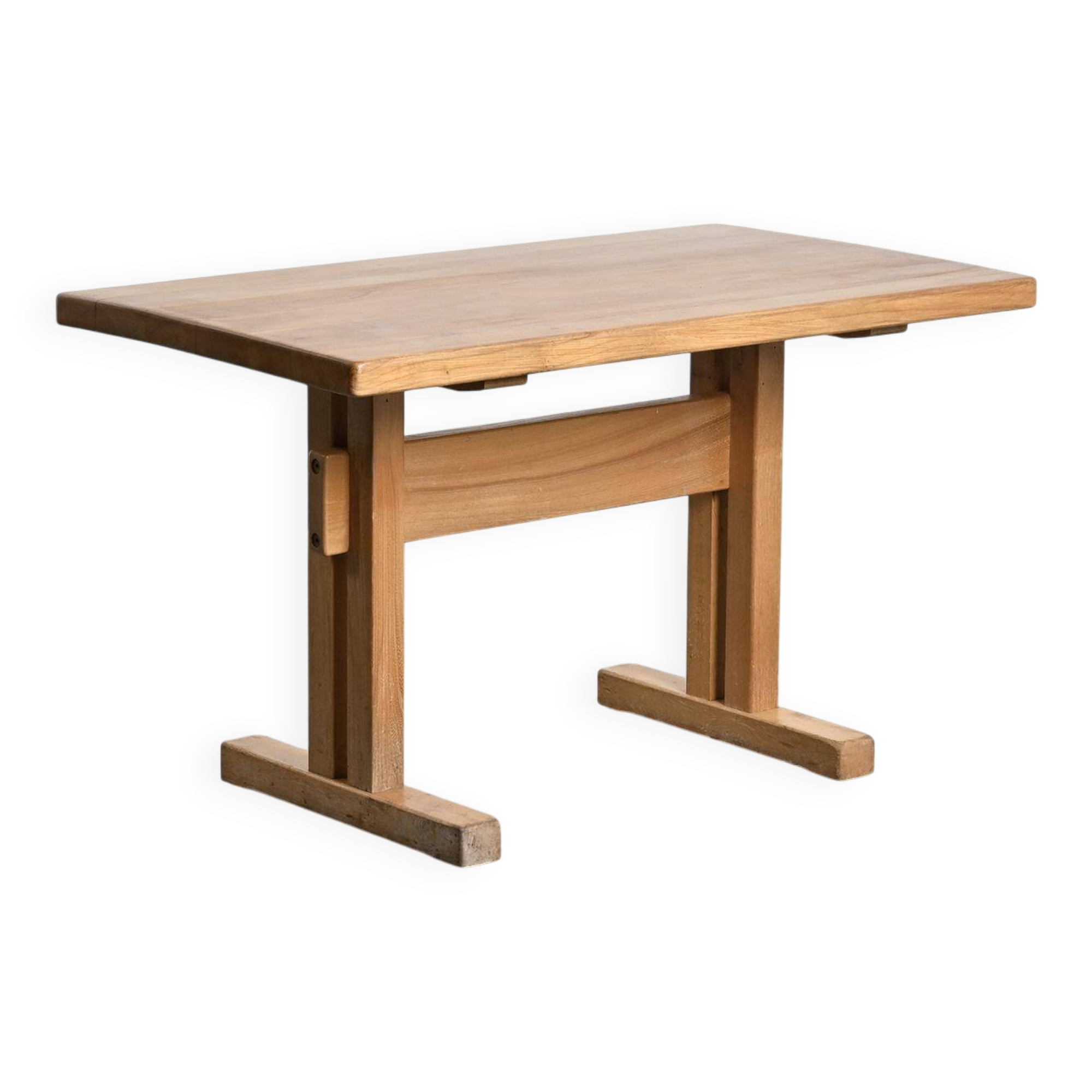 Table Les Arcs in solid elm, circa 1970